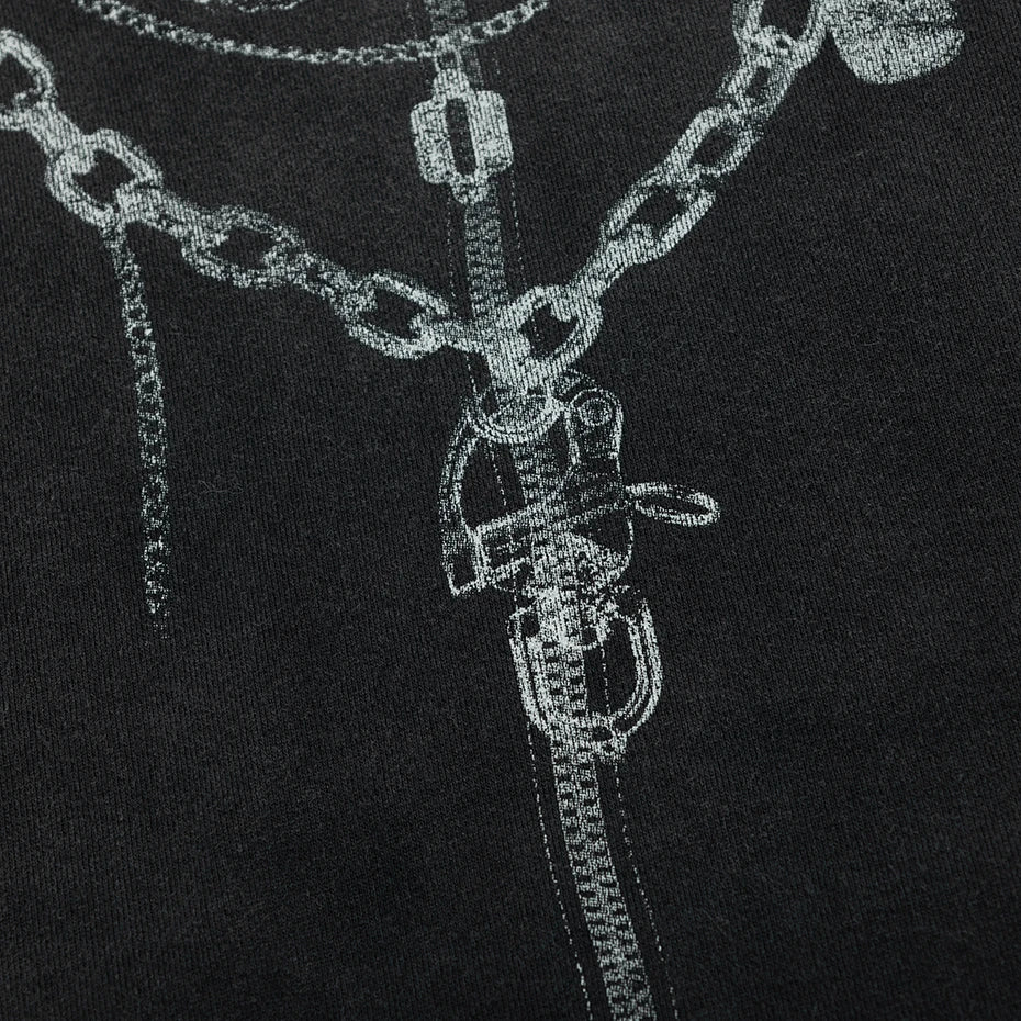 Gothic Ink Chain Hoodie