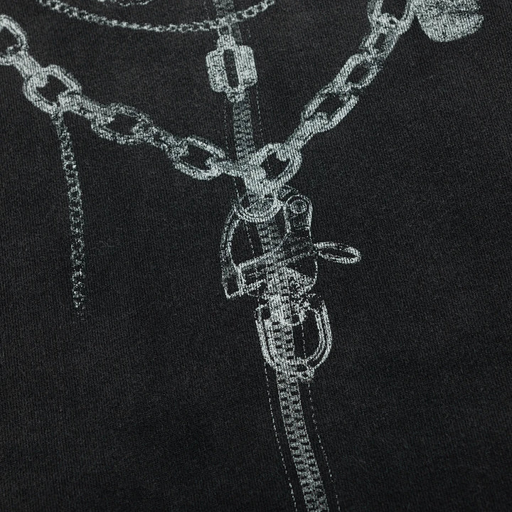 Gothic Ink Chain Hoodie