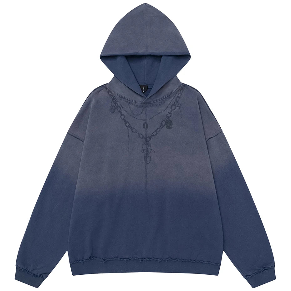 Gothic Ink Chain Hoodie