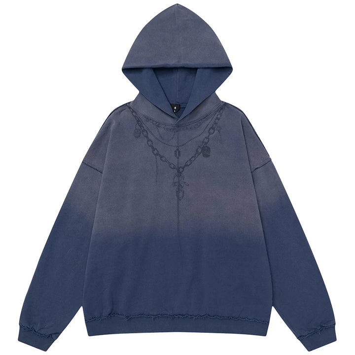 Gothic Ink Chain Hoodie