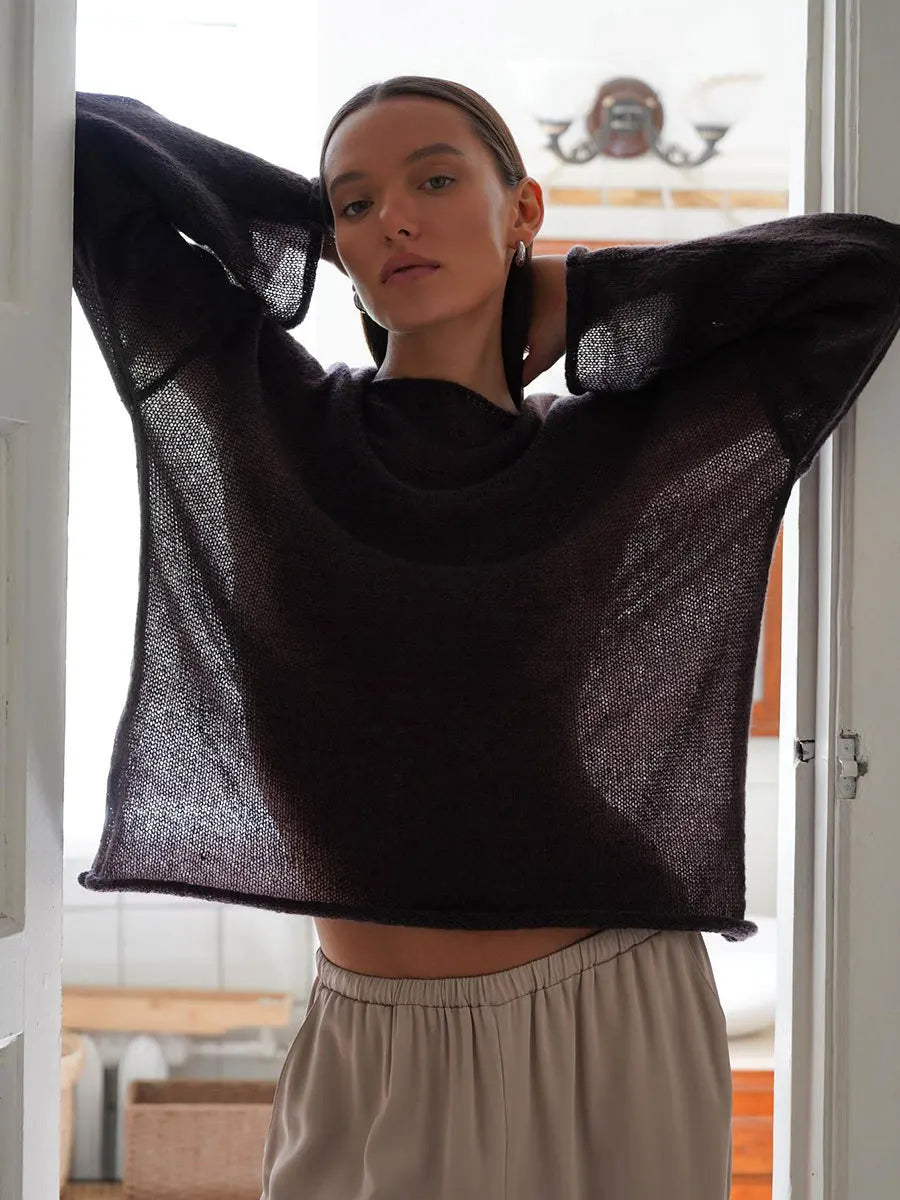Intarsia Hollow Woolly